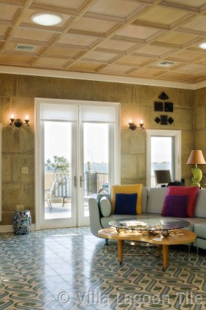 VillaLagoonTile in DAC-ART coastal home